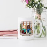 Personalisierte beste Freunde, Freundinnen, Bestie, Weihnachtsgeschenk, weiße Keramiktasse, Freundschaftsgeschenk, 11 Unzen oder 15 Unzen