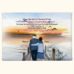 Personalizzato Lives Together Old Couple I Had You and You Had Me Poster Frameless Painting Valentine's Day Anniversary Wall Decor