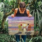 Personalized Couple Beach Holiday Vacation You and Me Poster Frameless Painting Anniversary Valentine's Day Wall Decor