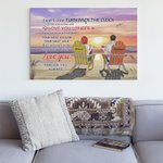Personalized Couple Beach Holiday Vacation You and Me Poster Frameless Painting Anniversary Valentine's Day Wall Decor