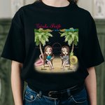 Personalisiertes Freund-Freundschafts-Küsten-Ferien-Party-T-Shirt Geburtstagsgeschenk