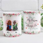 Personalized Best Friends You Will Always Be My Person White Ceramic Mug Bestie Gifts for Women C-type Handle