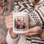 Personalisierte Best Friends Forever Long Distance Friendship White Ceramic Mug Geschenke für BFF