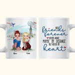 Personalisierte Best Friends Forever Never Apart Travel Together Weiße Keramiktasse Geschenke für Freunde Spülmaschinen- und mikrowellengeeignet