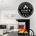 Gepersonaliseerd metalen BBQ-bord Barbeque Cadeau BBQ Decor Home Decor Cadeau voor vader Cadeau voor opa Vaderdag Cadeau