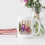 Personalized Life is Better with Besties White Ceramic Mug Friendship Gift 11oz or 15oz