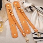 Personalized Leather Shawl Neckerchief Glove Holder with Initial for Her