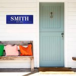 Personalized Family Last Name Metal Monogram Sign for Family Friend Housewarming Home Decoration