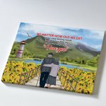 Personalized I Love You Sunflower Old Couple Seagull Poster Frameless Painting Valentine's Day Birthday Room Decoration