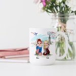 Personalisierte Best Friends Forever Never Apart Travel Together Weiße Keramiktasse Geschenke für Freunde Spülmaschinen- und mikrowellengeeignet