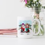 Taza de cerámica blanca personalizada Thank You for Making Me Laugh Bestie Regalos para mujeres para la oficina y el hogar