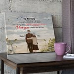 Personalizzato I Love You Forever Seaside Bird Couple Poster Frameless Painting Valentine's Day Christmas Wall Decor