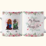 Personalized Best Friends You Will Always Be My Person White Ceramic Mug Bestie Gifts for Women C-type Handle