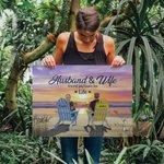 Personalized Couple Beach Holiday Vacation You and Me Poster Frameless Painting Valentine's Day Decorative Painting