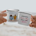 Personalizzato fastidioso l'un l'altro mare vacanza coppia per anni smalto Mug Compleanno Natale San Valentino 11 oz