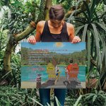 Couple personnalisé vacances mer été vous et moi affiche sans cadre peinture noël anniversaire mur Art Print