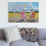 Henkilökohtainen pari auringonkukka loma rakastan sinua ikuisesti juliste kehyksetön maalaus seinä sisustus vuosipäivä joululahja