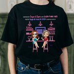 Personalized Drinking Life Girls Besties Best Friend Friendship Declaration T-shirt Birthday Gift Daily Wear