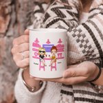 Personlig Du Är Hon Till Min Nanigans Bästa Vänner Vänskap C-typ Handtag Vit Keramisk Mugg Gåvor för BFF