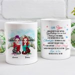 Taza de cerámica blanca personalizada Thank You for Making Me Laugh Bestie Regalos para mujeres para la oficina y el hogar