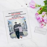 Personalizado I Had You And You Had Me Street Walking on a Snowy Day Romantic Scene Placa acrílica Regalo de aniversario Decoración para la casa