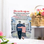 Henkilökohtainen minä löytäisin sinut minä valitsisin sinut kaunis talvi lumi maisema akryyli plaketti vuosipäivä lahja työpöydän koristeeksi