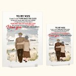 Henkilökohtainen Love You Longer Vanha pari Seaside Walk akryyli plaketti vuosipäivä lahja talon koristeet