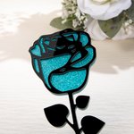 Personalized Handmade Glitter Acrylic Forever Rose Home Decor Mother’s Day Anniversary Gift for Woman