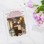 Henkilökohtainen elämänkumppanini Rakastan sinua ikuisesti ja aina Kaupunki Night View Akryyli Plaque Vuosipäivä Lahja House Decorations