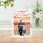 Grazie personalizzato per essere il mio compagno di vita Bagliore serale Tempo libero Placca acrilica Commemorazione del tempo Decorazioni per la casa