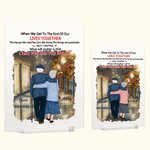 Henkilökohtainen minulla oli sinut ja sinulla oli minut polku syksyn lehtiä akryyli plaketti vuosipäivä lahja akryyli koristelu