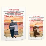 Grazie personalizzato per essere il mio compagno di vita Bagliore serale Tempo libero Placca acrilica Commemorazione del tempo Decorazioni per la casa