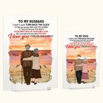 Henkilökohtainen miehelleni vaimolleni rakkauden julistus auringonlasku luonto maisema ranta akryyli plaketti aika muistomerkki akryyli koristeen