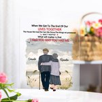 Henkilökohtainen Minulla oli sinut ja sinulla oli minut Dusk Seaside akryyli plaketti Milestone Desk Ornamentti