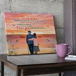 Spersonalizowane Dziękuję Za Bycie Moim Partnerem Życiowym Stara Para Powrót Plakat Bezramowy Obraz Rocznica Prezent Dekoracja Pokoju