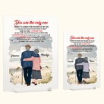 Henkilökohtainen Olet ainoa, jonka valitsen Luonnollinen maisema Merenranta Loma Akryyli Plaque Milestone House Koristeet