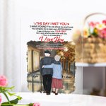 Henkilökohtainen Rakkausjulistus Rakastan sinua ikuisesti ja aina Upea Night Scene of the City Akryyli Plaque Syntymäpäivälahja House Decorations