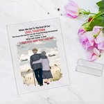 Henkilökohtainen Minulla oli sinut ja sinulla oli minut Dusk Seaside akryyli plaketti Milestone Desk Ornamentti