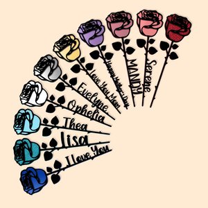 Personalisierte handgemachte Glitter Acryl für immer Rose Home Decor Muttertag Jahrestag Geschenk für Frau