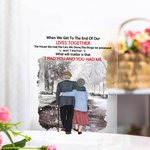 Henkilökohtainen Rakkaus lainausmerkit Minulla oli sinut ja sinulla oli minut Snow Scenery Akryyli Plaque Memorial Lahja Akryyli koristelu