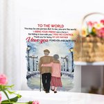 Henkilökohtainen Rakastan sinua ikuisesti ja aina Luonnollinen maisema Jään ja lumen maailma Akryyli plaketti Aika Muistaminen House Koristeet