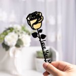 Personalized Handmade Glitter Acrylic Forever Rose Home Decor Mother’s Day Anniversary Gift for Woman