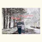 Personalized I Wish I Could Turn Back the Clock Old Couple Back Poster Frameless Painting Valentine's Day Gift Room Decor