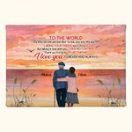 Spersonalizowane Dziękuję Za Bycie Moim Partnerem Życiowym Stara Para Powrót Plakat Bezramowy Obraz Rocznica Prezent Dekoracja Pokoju