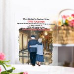 Henkilökohtainen minulla oli sinut ja sinulla oli minut polku syksyn lehtiä akryyli plaketti vuosipäivä lahja akryyli koristelu