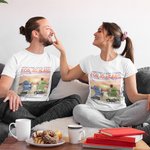 Personalisiertes Paar-Strandurlaub, das immer noch stark ist, T-Shirt für Ehepartner, Verlobte, Verlobte, frisch vermähltes Geschenk