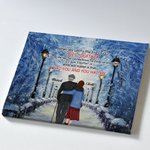 Personalized I Had You And You Had Me Street Walking on a Snowy Day Romantic Scene Poster Frameless Painting Valentine's Day Gift Decorative Painting