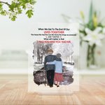 Henkilökohtainen Rakkaus lainausmerkit Minulla oli sinut ja sinulla oli minut Snow Scenery Akryyli Plaque Memorial Lahja Akryyli koristelu