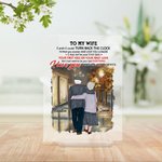 Henkilökohtainen miehelleni vaimolleni rakastan sinua syksyn lehdet akryyli plaketti ystävänpäivä lahja akryyli koristeena