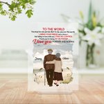 Henkilökohtainen Rakastan sinua elämänkumppanini Seaside Vacation Old Couple Akryyli Plaque Ystävänpäivä Lahja Akryyli koristelu